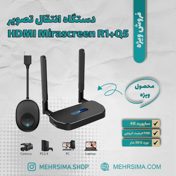 دستگاه انتقال تصویر Mirascreen R1+Q5